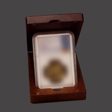 Espositore in legno 1CT per scatola portaoggetti lastra monete classificata NGC