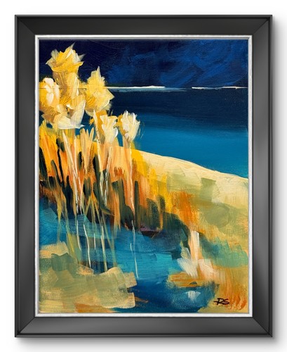 Quadro avena mare costa 11x14 - avena,