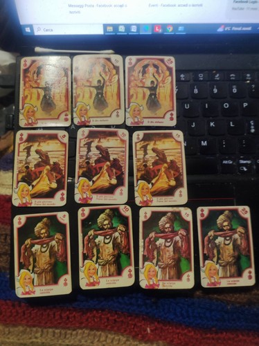Set carte punti miralanza come - set,