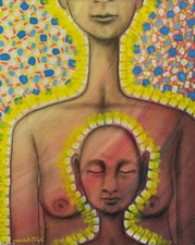 DIPINTO A OLIO SU TELA cm.50x60 MARCELLO ANTONELLI 1969 CON AUTENTICA E TIMBRI