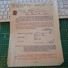 Antico documento milano 1927 prima ass. Fra gli utenti caldaie a vapore