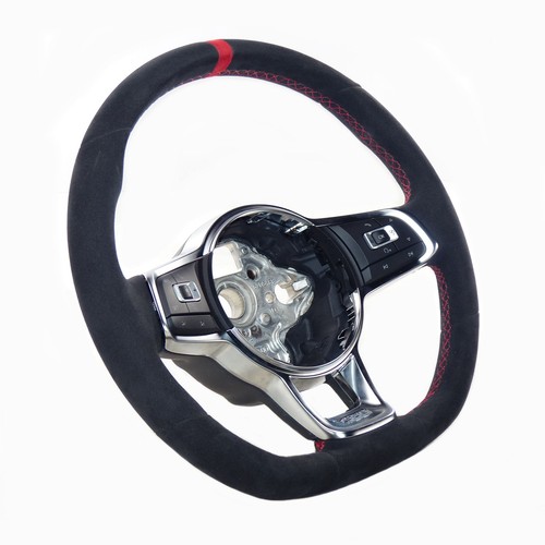 Volante alcantara pelle rosso - volante,
