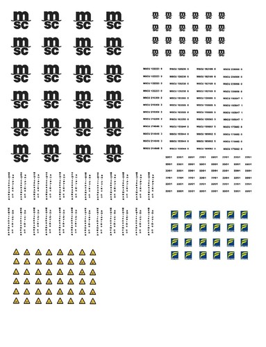 Decalcomanie contenitore scala