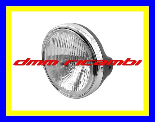Faro anteriore nero cromato