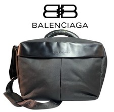 Borsa Cartella BALENCIAGA Nylon ufficio per PC Porta Computer NERA STUPENDA