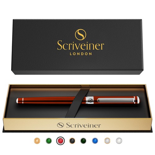 Deep crimson red rollerball - crimson,