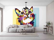 Carta da parati 3D gatto