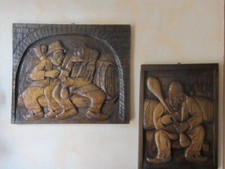 Coppia 2 quadri in legno