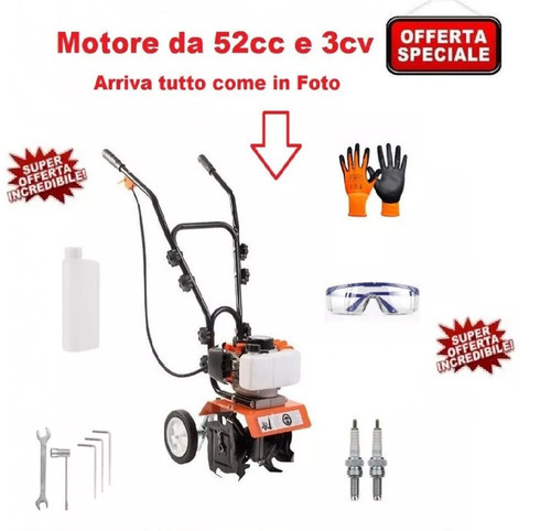 Motozappa 52cc raggio - , 30cm