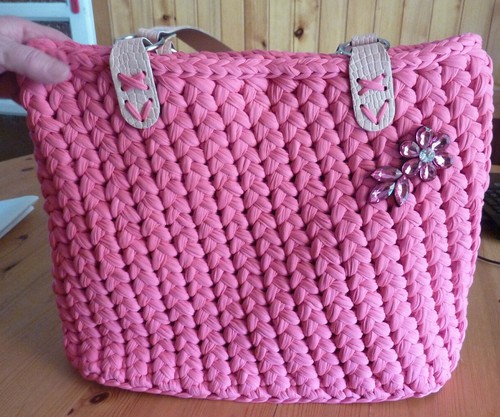 Borsa spalla donna rosa - a,