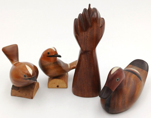 Lotto statuine legno - di,