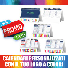 100 CALENDARI DA TAVOLO BASIC PERSONALIZZATI STAMPA  A COLORI