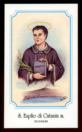 Santino holy card euplio - card*s.euplio, di