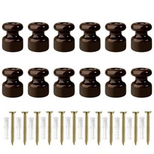 12 Pezzi Isolatori in Ceramica