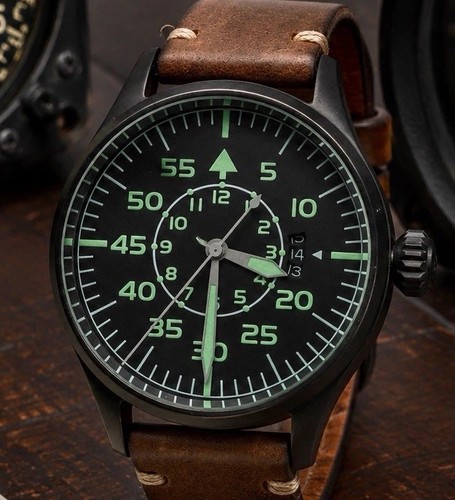 Raro orologio pilota geckota - orologio,