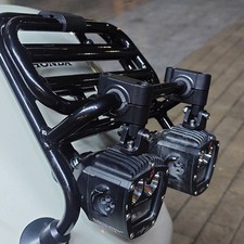 Per Moto Kit Staffa Morsetto Faro LED con Cuscino in Spugna e Chiave Esagonale