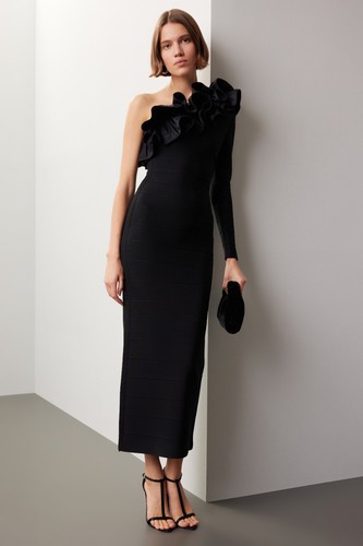 Herve leger abito asimmetrico - herve,