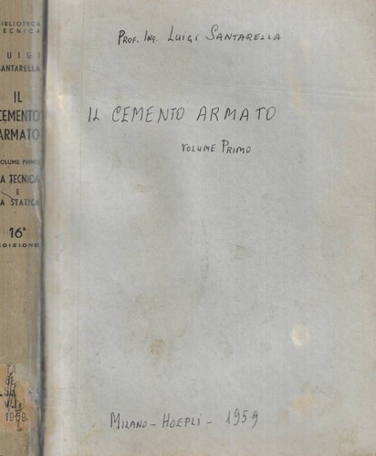 Cemento armato vol la - vol., i-