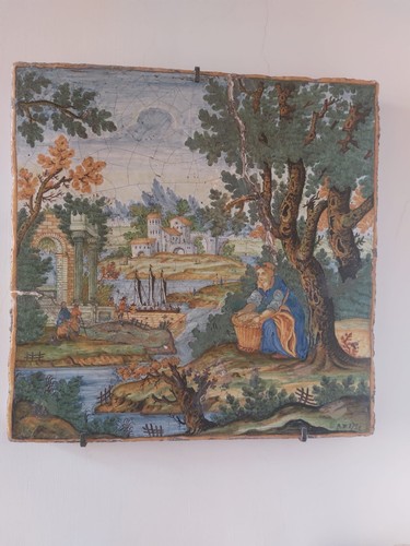 Grande pannello maiolica - grande,