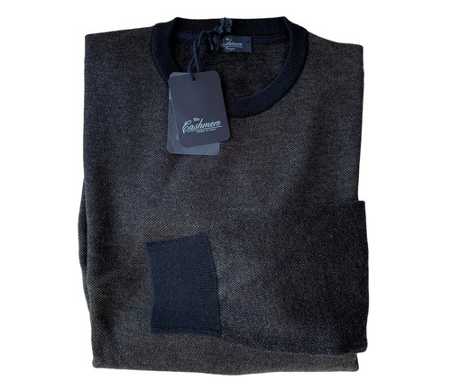 Blu cashmere maglia - cashmere, uomo