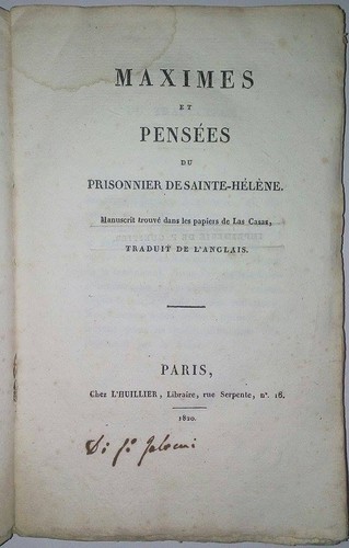 Maximes pensees du - et,