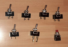 Lotto INTERRUTTORI LEVA LEVETTA 2 POSIZIONI,ON-ON,COMMUTATORE,DEVIATORE,SWITCH 