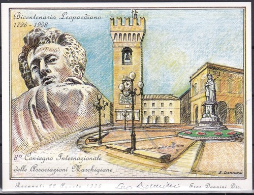 Cartolina italia firmata - cartolina,