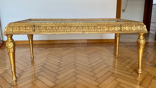 Tavolino barocco foglia - in,