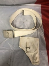 CINTURONE CANAPA CERIMONIA POLIZIA PUBBLICA SICUREZZA CON LOGO FONDINA ANNI 70