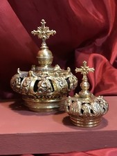 2,5/4,5 cm corone per santi imperiale crown ottone Madonna rosario Maria statua 