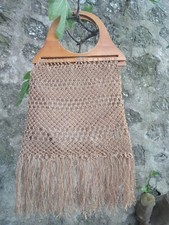 BORSA DONNA IN CORDA VINTAGE FATTA A MANO