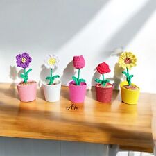 Fiori bomboniere amigurumi uncinetto cerimonia segnaposto battesimo comunione