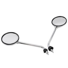 PAIR REAR VIEW MIRRORS CHROME