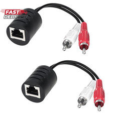 Audio Balun, 2 Pack Stereo RCA