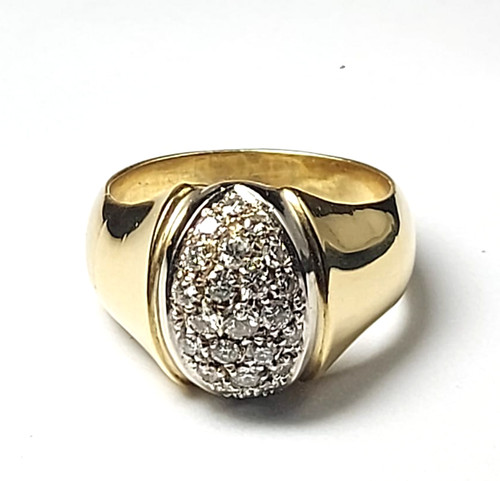Anello con pavè diamanti - di,