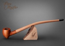 Mr. Brog WOODEN SMOKING PIPE Lotr Gandalf Hobbit Baggins CHURCHWARDEN 14"  Tik