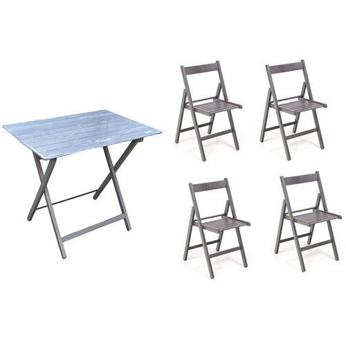 Set richiudibile tavolo - , 80x60
