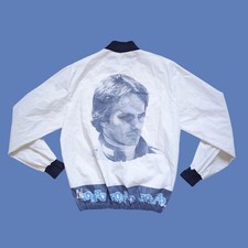 Gilles Villeneuve Team Rombo TV Gil Ferrari Formula 1 80s Vintage Jacket Size L