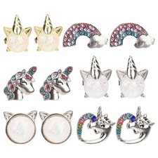 6 paia Orecchini per bambini