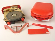 Mangiadischi Irradio Fonette Mario Bellini rosso 1966 incompleto non funzionante