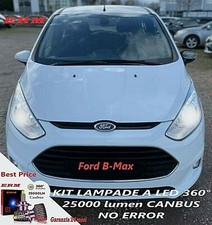 FORD B-MAX COPPIA LAMPADE LED 25000LM Modello 360° ULTRAWHITE ANAB LENTIC CANBUS