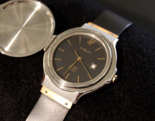 HUBLOT RARE CLOCK CLASSIC LADY MDM GENEVE GOLD STEEL Hunting Case 28mm