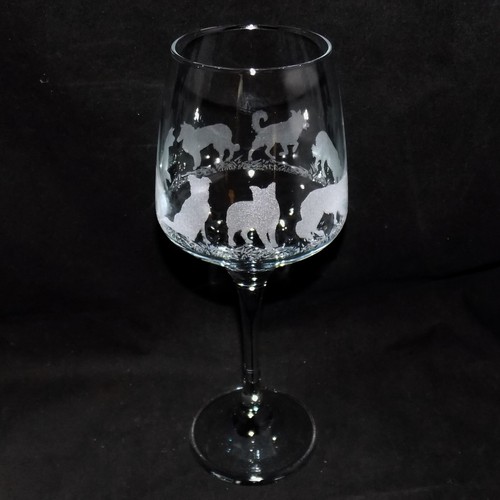Bicchiere vino inciso - bicchiere,