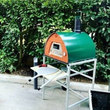 Forno a legna per pizza 70x70 Verde Pizza Party forno per giardino da 2 pizze