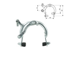 Coppia Freni A Ganascia Senior 63 85mm Freni Bici Sport Olanda Bicicletta