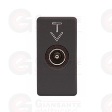 GEWISS GW 21381 PRESA COASSIALE TV MASCHIO DIRETTA SERIE SYSTEM BLACK