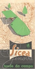 SICEA GENOVA Tende da Campo 1952 Alfredo Maccari Pisa TENT CAMP FURNITURE