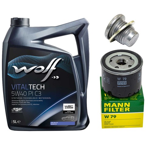 Kit filtri olio motore wolf - kit,
