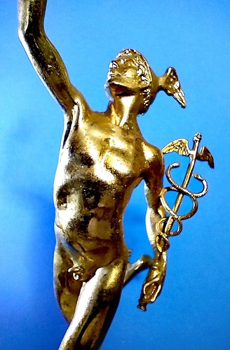 Statuina bronzo mercurio - statuina,