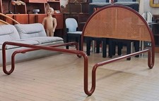 Particolare Letto Vintage Metallo e Paglia di Vienna